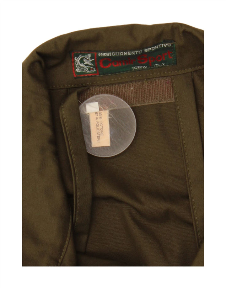 Vintage Ανδρικό Utility Jacket IT 56 3XL Khaki Polyester