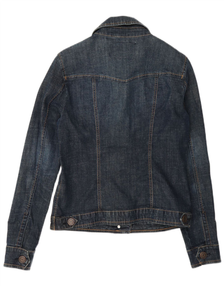 Guess Γυναικείο Τζιν Μπουφάν UK 8 Small Navy Blue Cotton