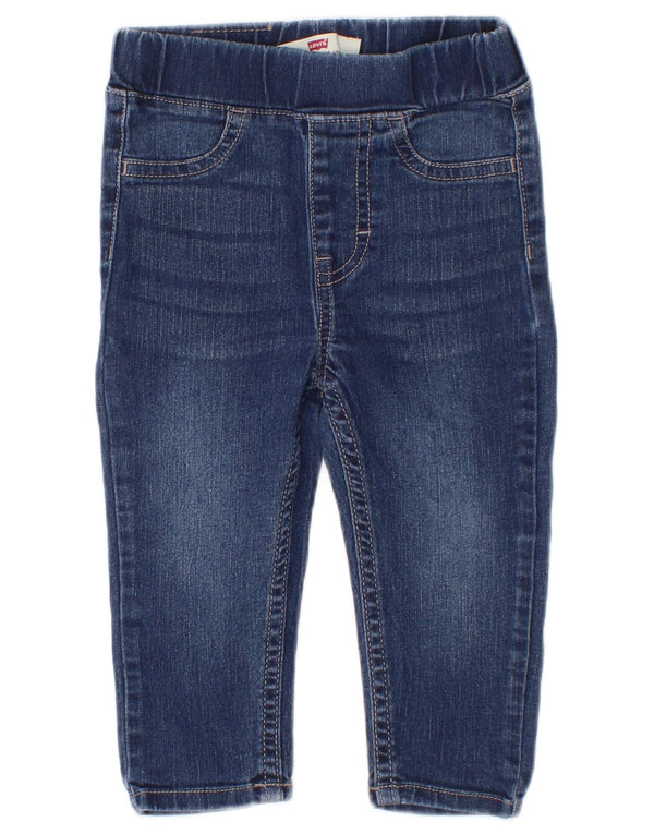 Levi's Baby Girls Jegging Skinny Jeans 6-9 μηνών W18 L10 Μπλε βαμβακερό