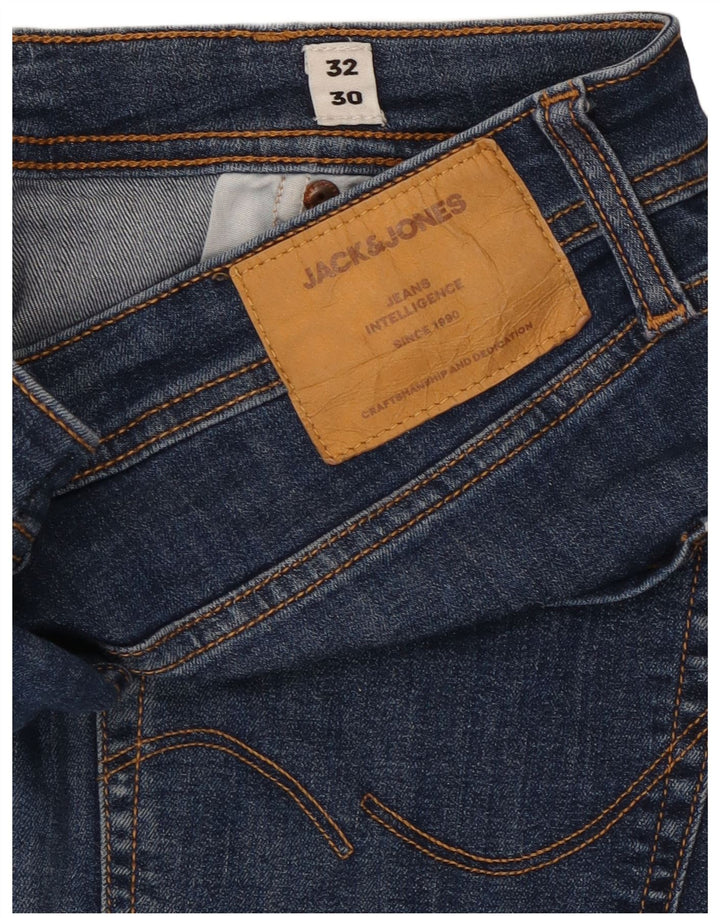 Jack & Jones Ανδρικό Slim Jeans W32 L30 Blue Cotton
