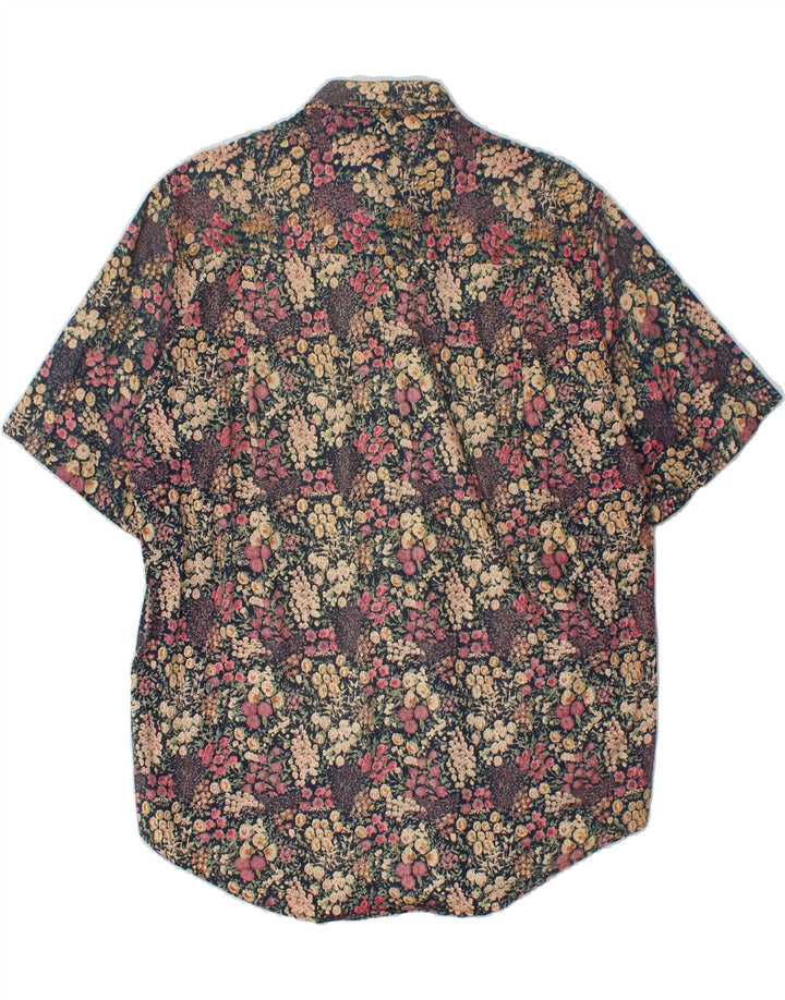HARRIS DE LUCA Mens Short Sleeve Shirt Large Multicoloured Floral Vintage HARRIS de LUCA and Second-Hand HARRIS de LUCA from Messina Hembry 