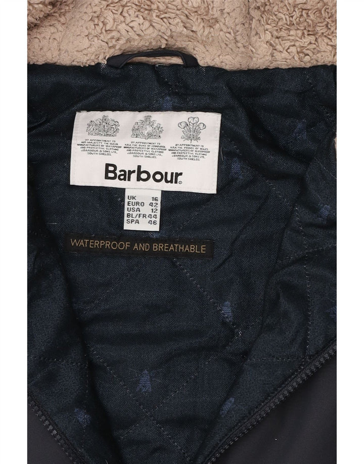 Barbour Γυναικείο μπουφάν Parka με κουκούλα UK 16 Large Navy Blue
