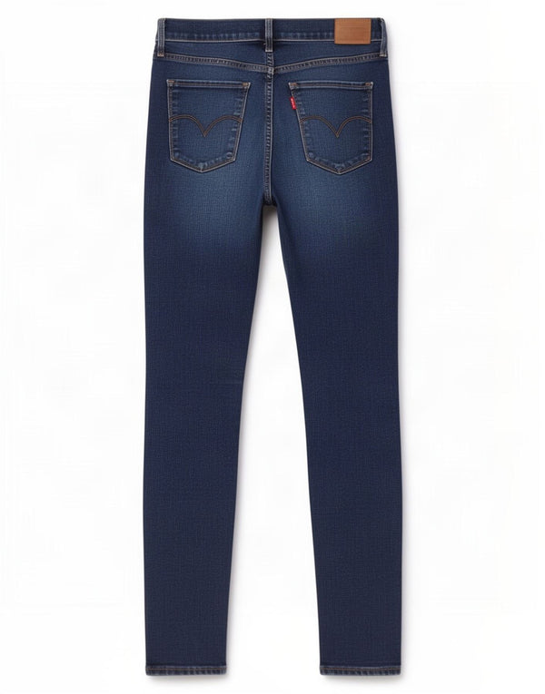 Levi's Womens 311 Shaping Skinny Jeans W28 L30 Navy Blue Cotton