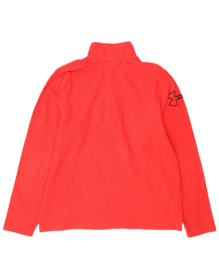 Under Armour Ανδρικό γραφικό φερμουάρ Fleece Jumper Μεγάλο κόκκινο πολυεστέρα