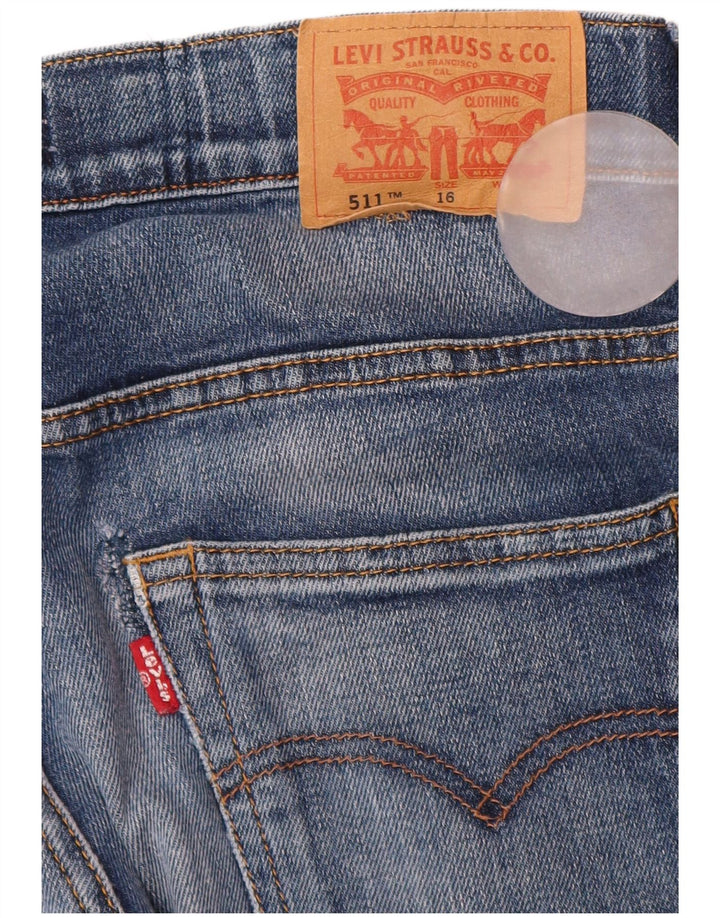 Levi's Boys 511 Slim Jeans 15-16 ετών W30 L32 Blue