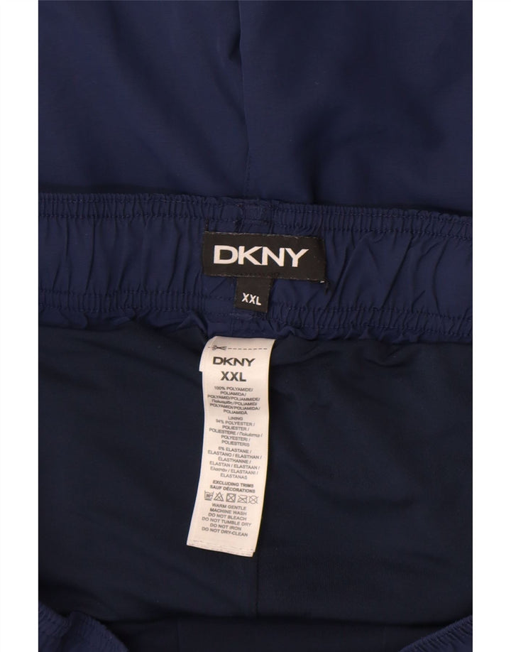 Ανδρικό γραφικό σορτς κολύμβησης Dkny 2XL Navy Blue Polyamide