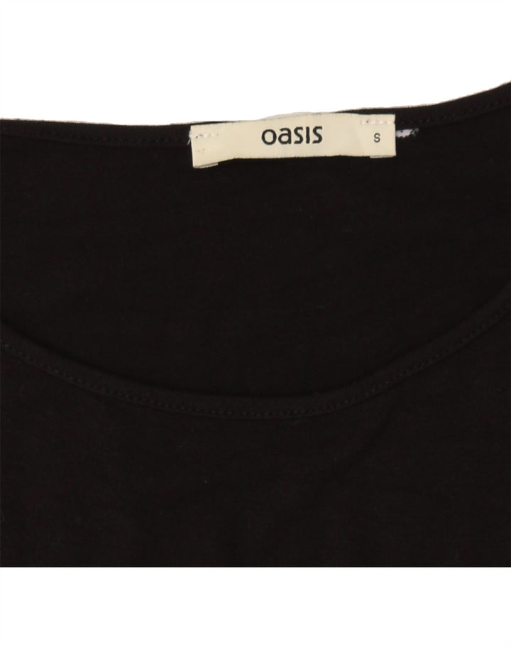 OASIS Womens Sleeveless Sheath Dress UK 10 Small Black Vintage Oasis and Second-Hand Oasis from Messina Hembry 
