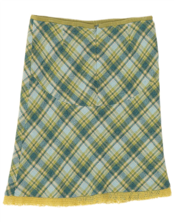 Stefanel Γυναικεία φούστα A-Line IT 40 Small W28 Green Check