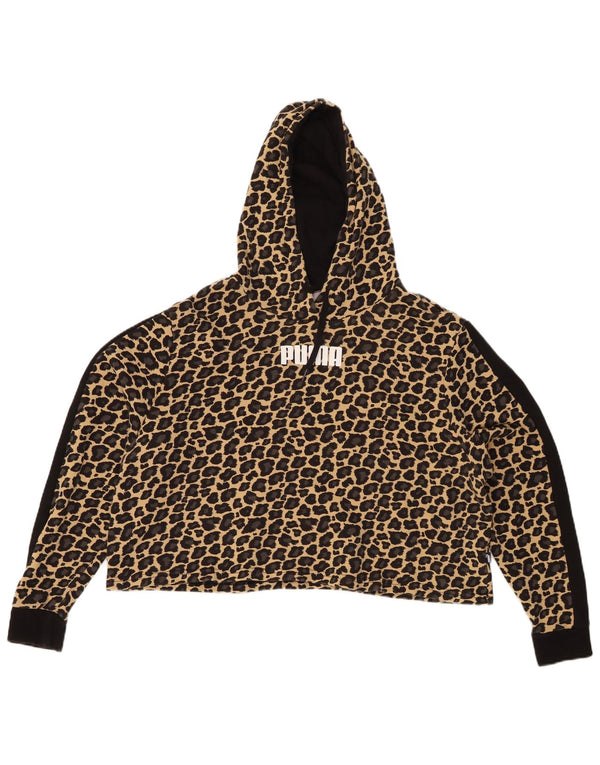 Γυναικεία κουκούλα με κουκούλα PUMA Loose Fit Crop UK 18 XL Εκτύπωση Ζώων