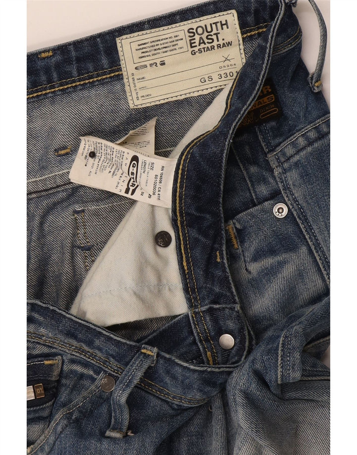 Ανδρικό G-Star Distressed Slim Jeans W29 L32 Μπλε βαμβακερό