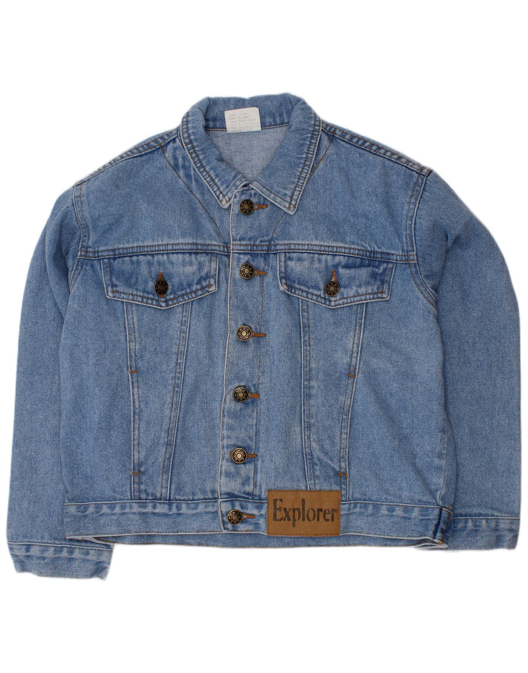 Τζιν μπουφάν EXPLORER Boys 8-9 Years Blue Cotton