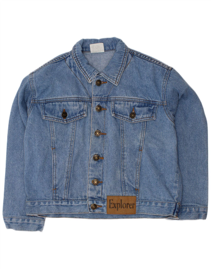 Τζιν μπουφάν EXPLORER Boys 8-9 Years Blue Cotton