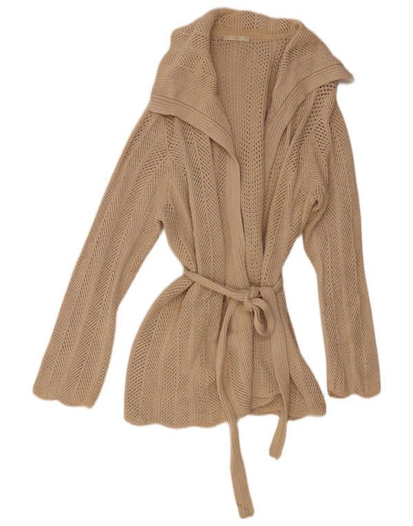 Marks & Spencer Womens Cardigan Sweater UK 22 3XL  Beige Cotton