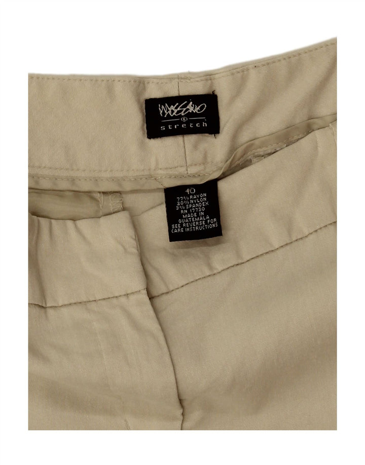 MOSSIMO Womens Bootcut Chino Trousers US 10 Medium W32 L30 Beige Rayon Vintage Mossimo and Second-Hand Mossimo from Messina Hembry 