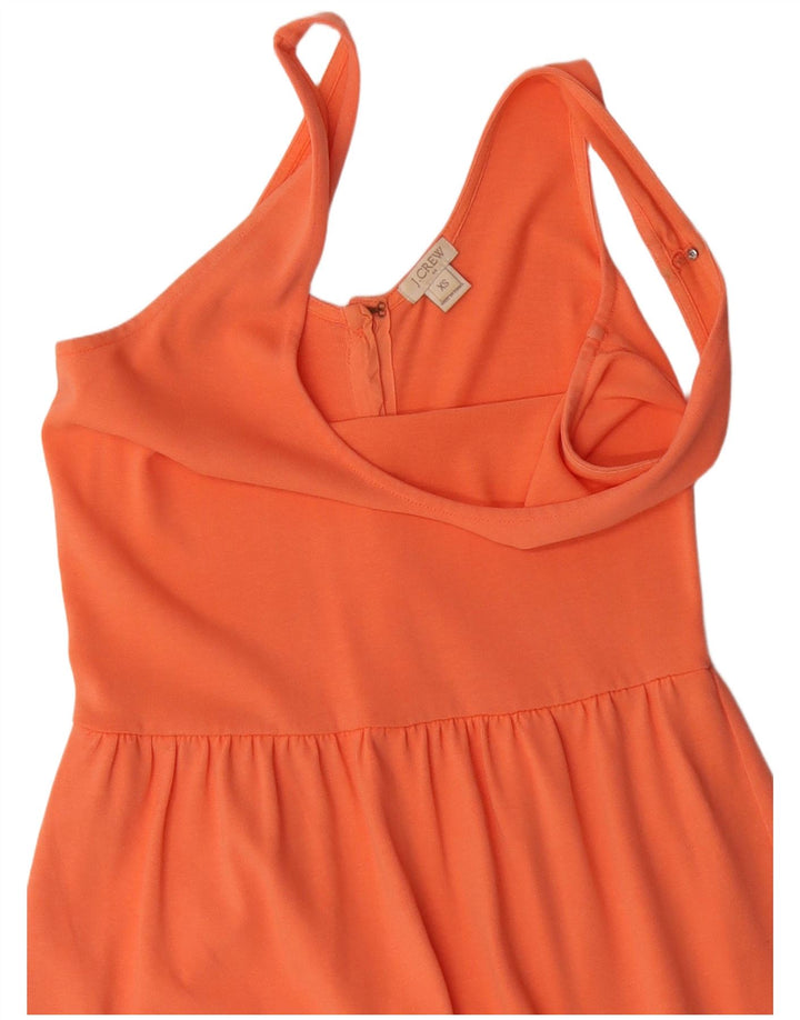 J. Crew Womens Sundress UK 4 XS Orange Cotton