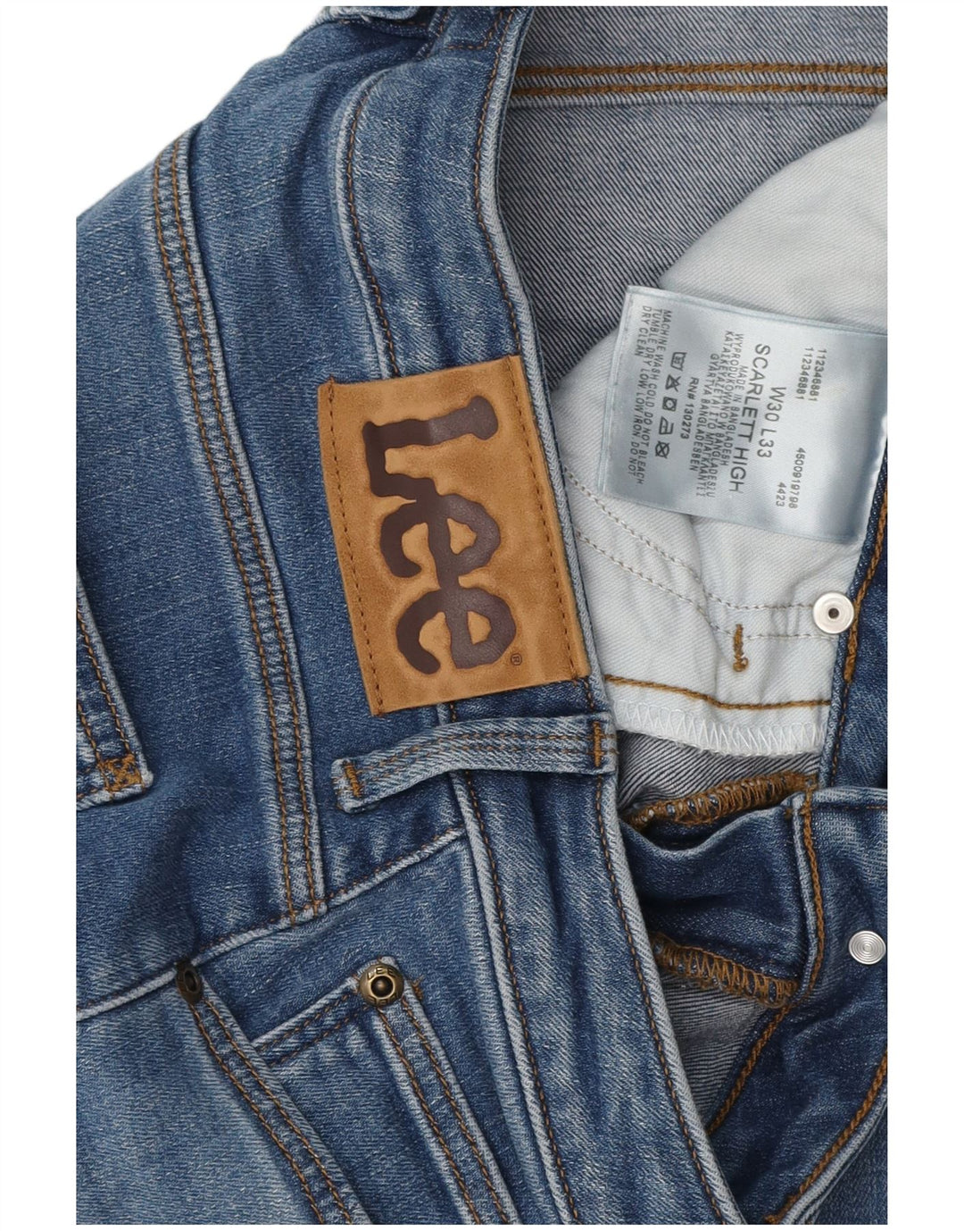 LEE Γυναικείο Scarlett High Skinny Jeans W30 L31 Μπλε βαμβακερό