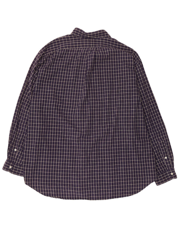 POLO RALPH LAUREN Ανδρικό πουκάμισο Blaire 2XL Navy Blue Check Cotton