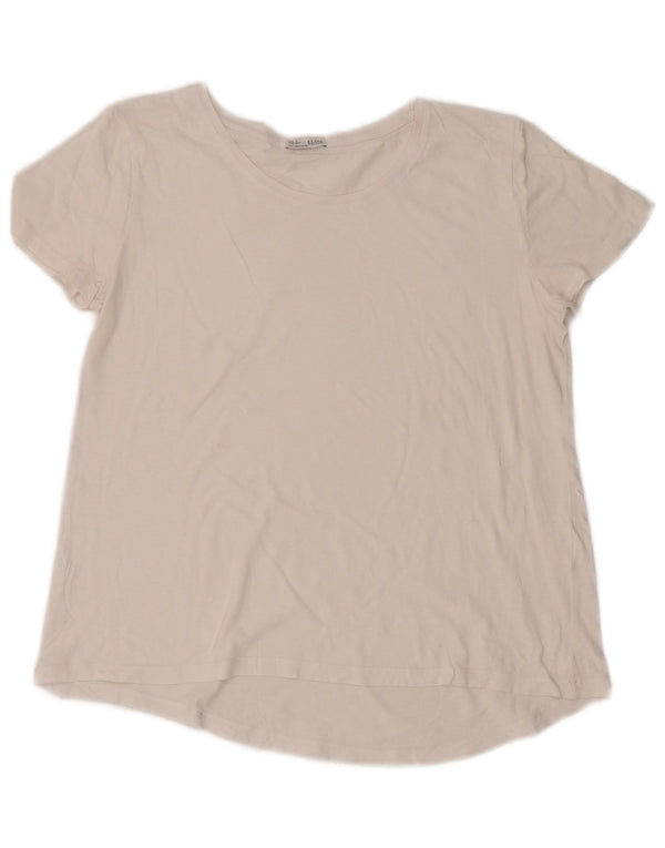 Zara Γυναικείο T-Shirt Top UK 14 Medium White