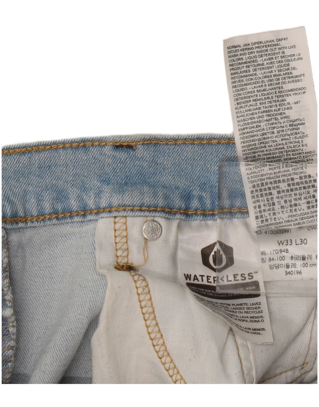 Ανδρικό τζιν Levi's Straight W33 L30 Blue Cotton