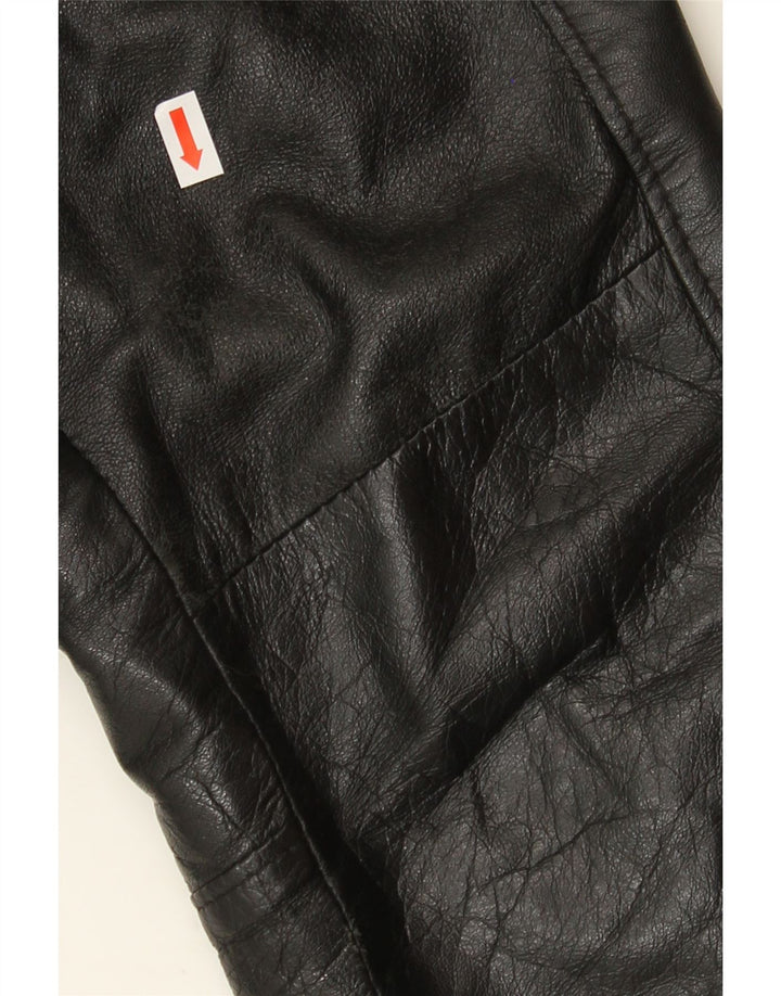 SENSO UNICO Mens Leather Coat UK 44 2XL Black Leather Vintage Senso Unico and Second-Hand Senso Unico from Messina Hembry 