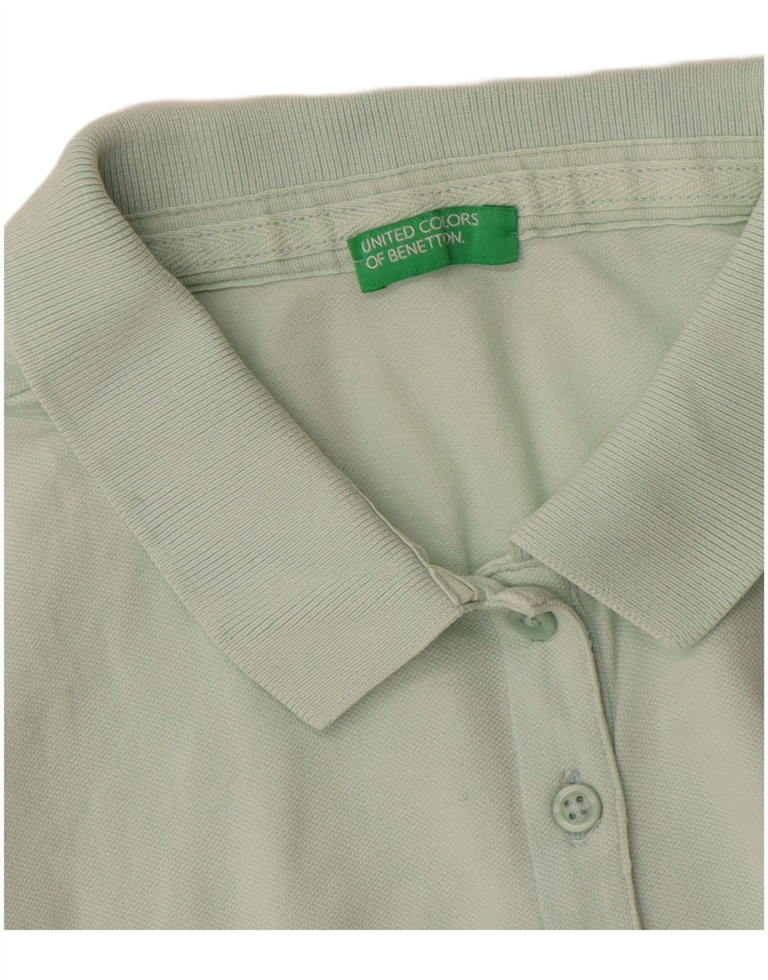 Γυναικείο μπλουζάκι πόλο Benetton UK 14 Medium Green