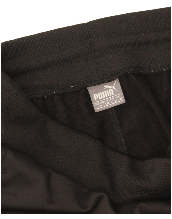Puma Boys Graphic αθλητική φόρμα παντελόνι Joggers 11-12 ετών μαύρο πολυεστέρα