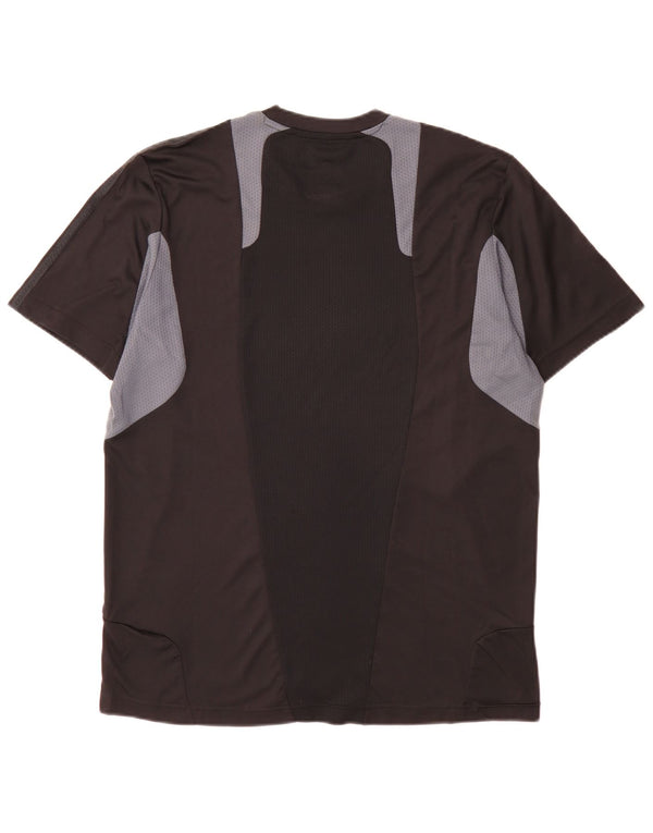 Ανδρικό T-Shirt Adidas Top Medium Black Colourblock Polyester Sports