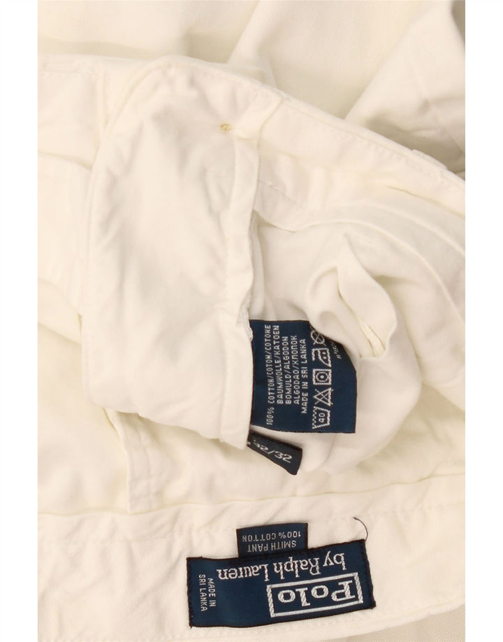 POLO RALPH LAUREN Ανδρικό παντελόνι Smith ίσιο παντελόνι Chino W32 L32 Λευκό