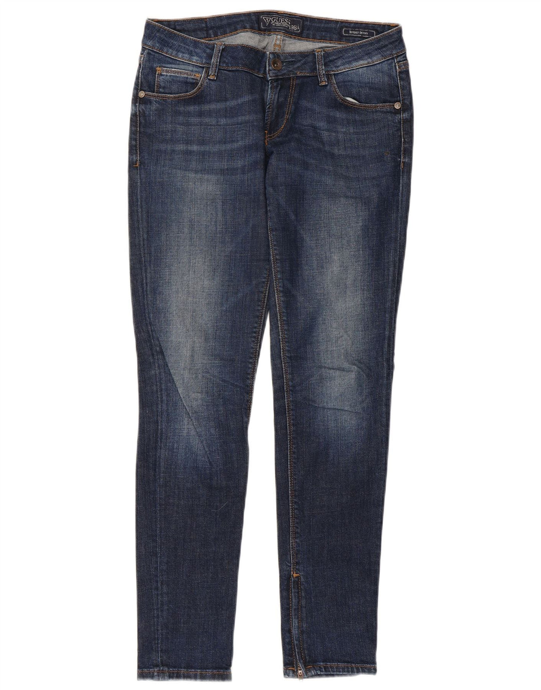 GUESS Γυναικείο Beverly Skinny Jeans W27 L29 Μπλε βαμβακερό
