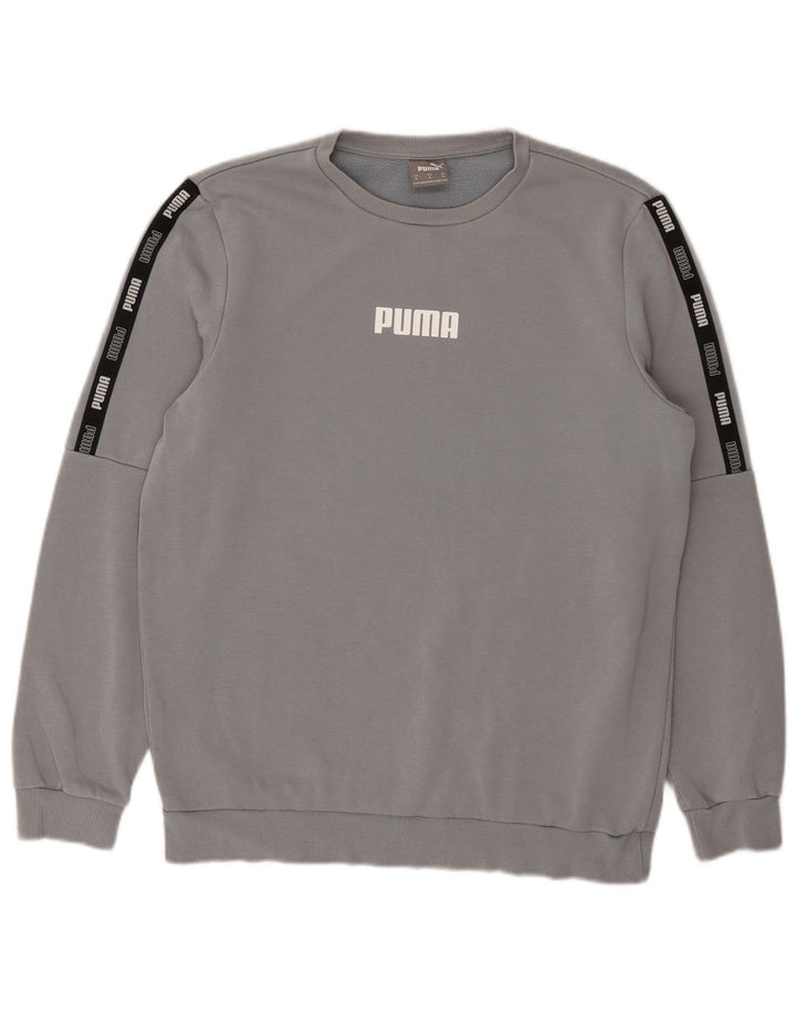 Ανδρικό γραφικό φούτερ Puma Jumper Medium Blue Colourblock