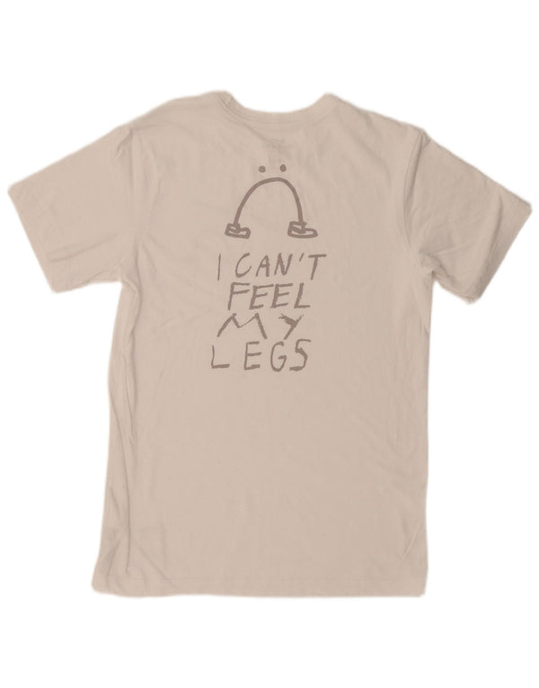 Μπλουζάκι NIKE Ανδρικό Dri Fit γραφικό μπλουζάκι, μικρό λευκό βαμβακερό