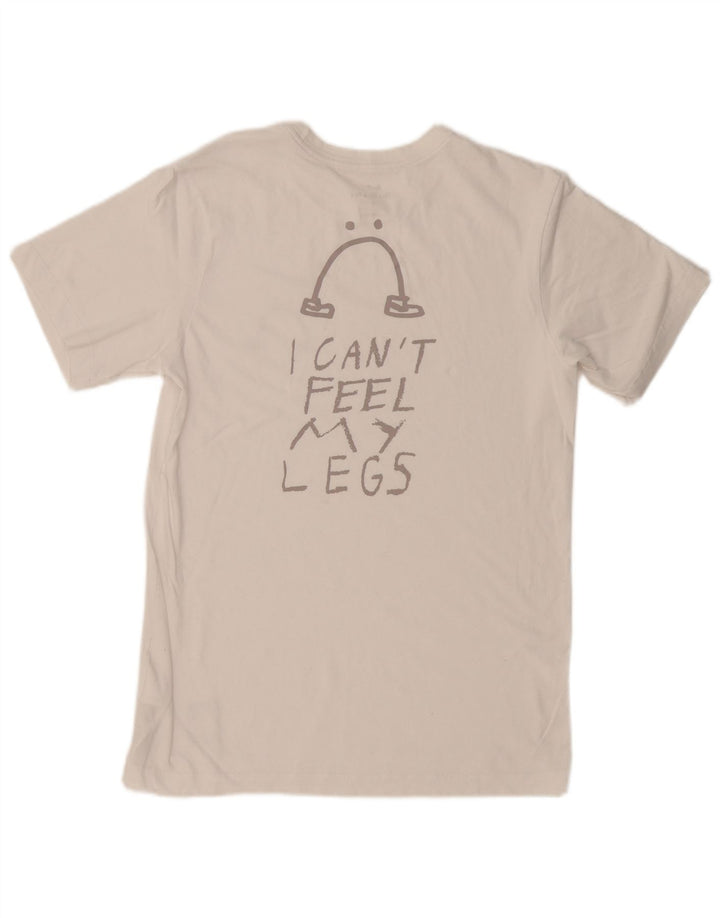 Μπλουζάκι NIKE Ανδρικό Dri Fit γραφικό μπλουζάκι, μικρό λευκό βαμβακερό