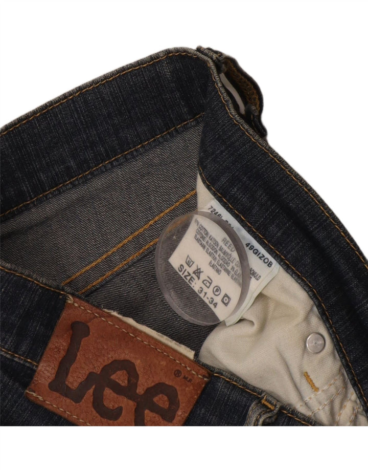 Lee Mens REED Bootcut Jeans W31 L31 Blue Cotton