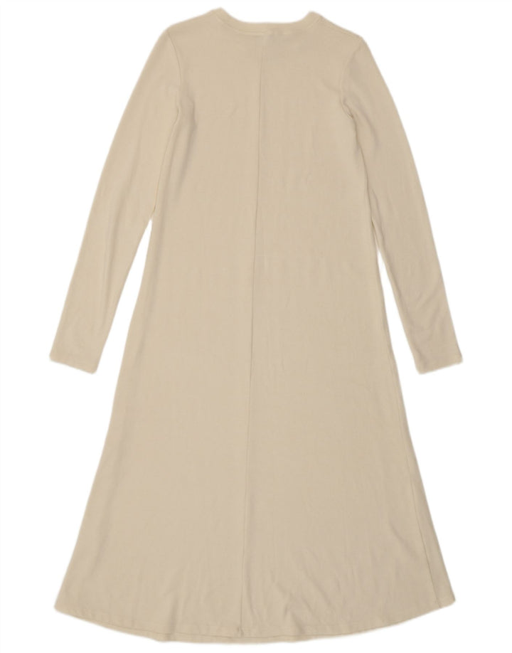 Zara Γυναικείο Maxi Jumper Φόρεμα UK 10 Small White
