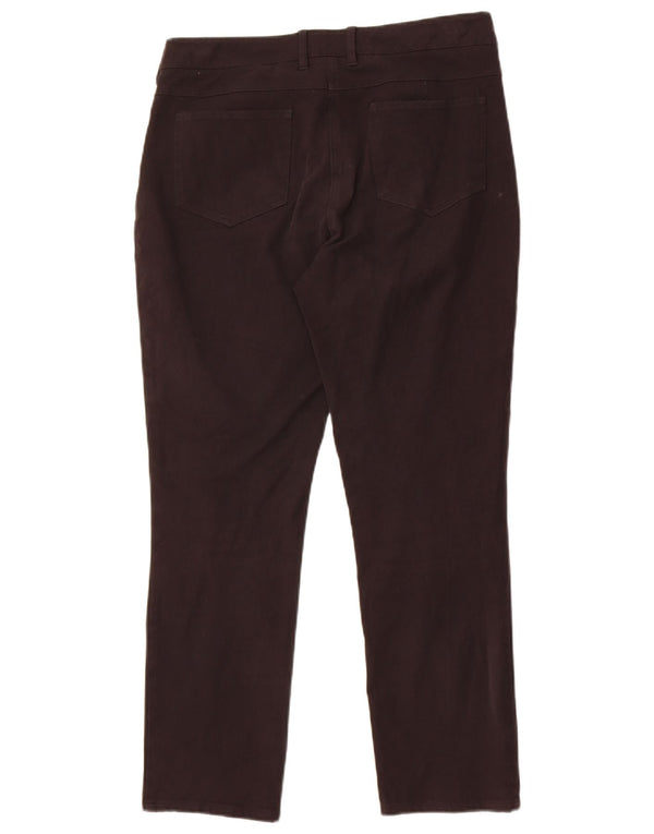 Hobbs Womens Slim Casual Trousers UK 12 Medium W30 L27 Black Cotton