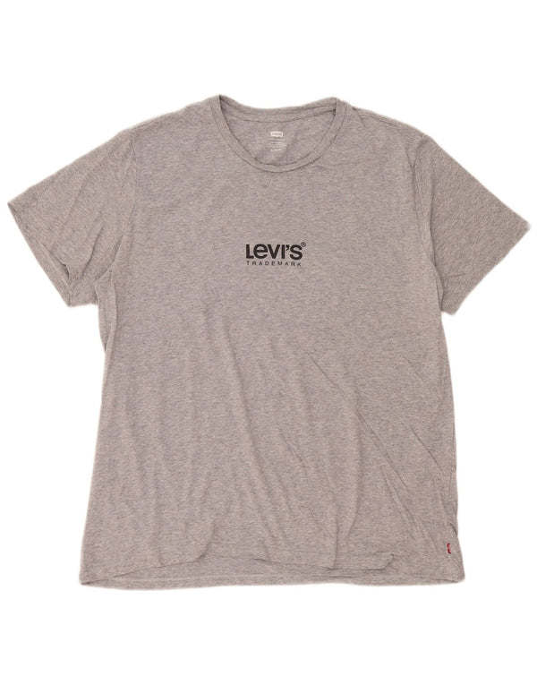 Ανδρικό γραφικό T-Shirt Levi's Top XL Grey Flecked