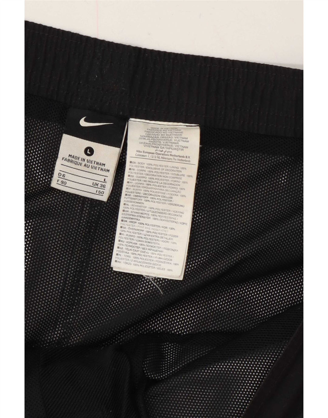 Ανδρικό γραφικό σορτς κολύμβησης Nike μεγάλο μαύρο πολυεστέρα
