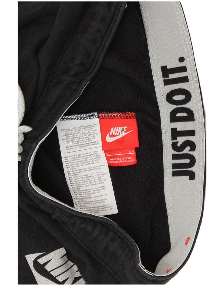 Γυναικεία αθλητική φόρμα NIKE Παντελόνι Joggers UK 10 Small Black Cotton