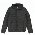 Jack & Jones Ανδρικό μπουφάν με κουκούλα UK 36 Small Black Polyester