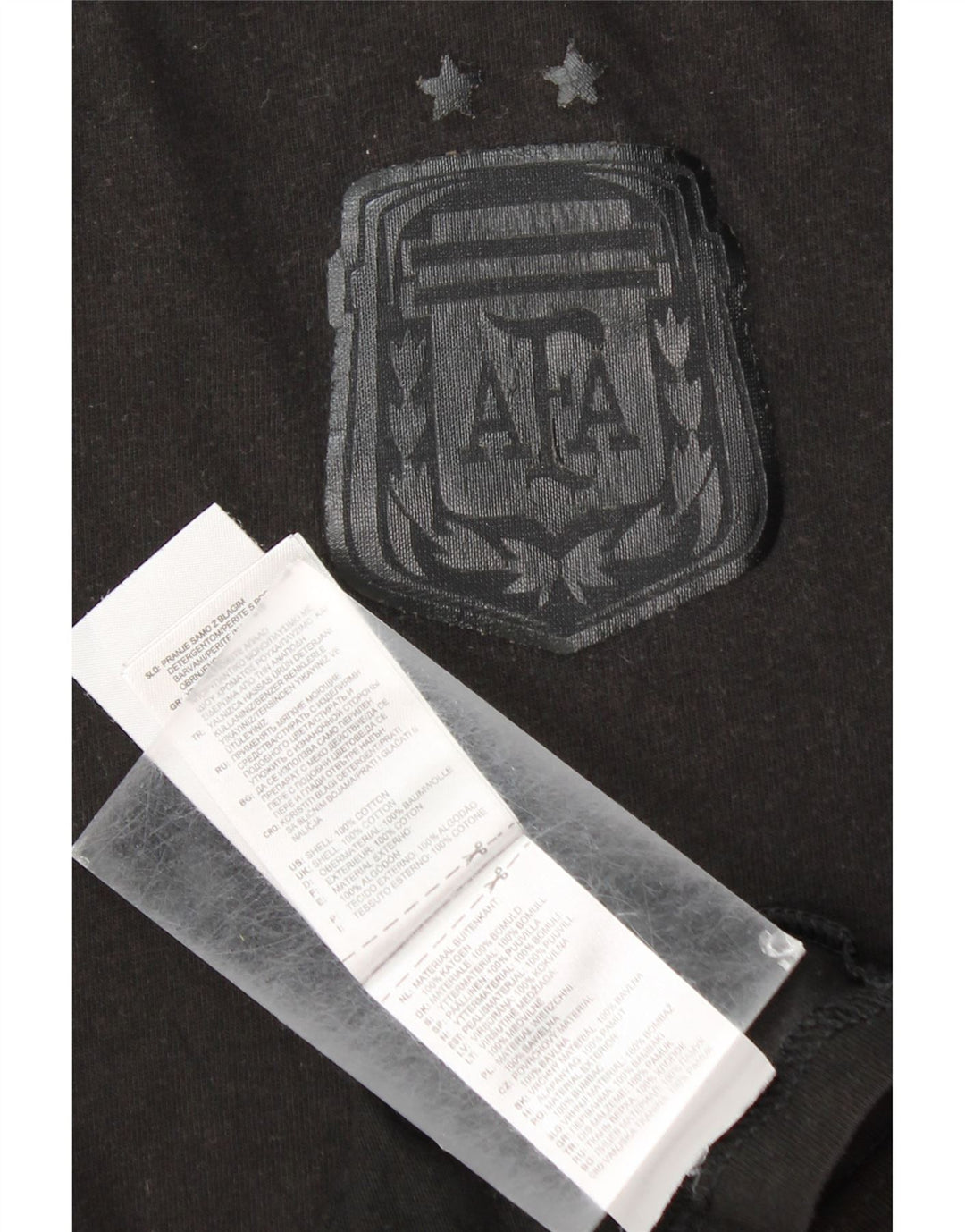 ADIDAS Ανδρικό μπλουζάκι ποδοσφαίρου Εθνικής Αργεντινής Τοπ μεγάλο μαύρο βαμβακερό