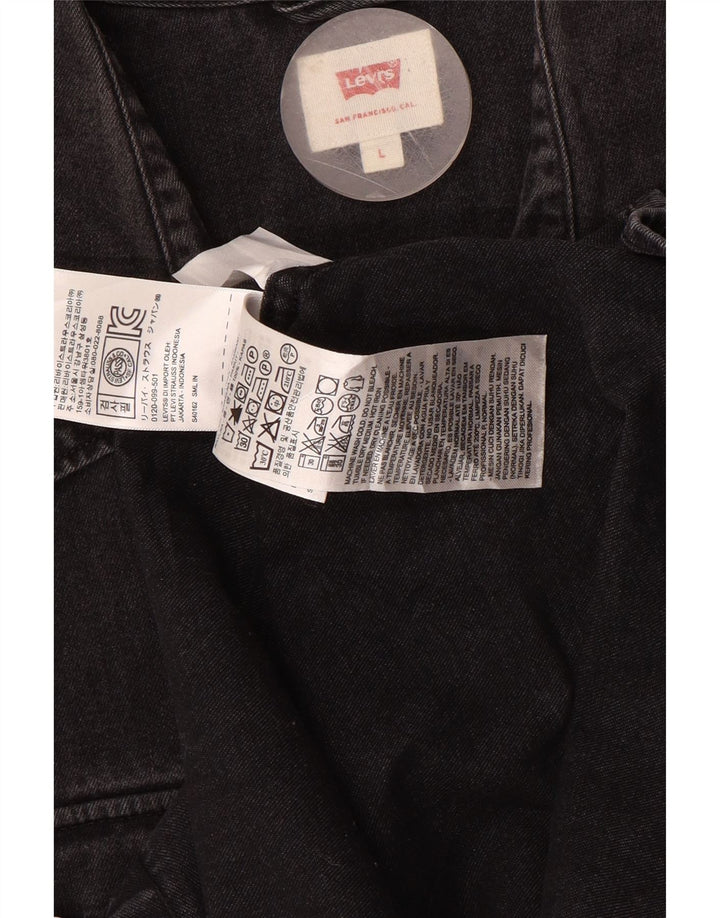 Ανδρικό τζιν πουκάμισο LEVI'S μεγάλο γκρι βαμβακερό