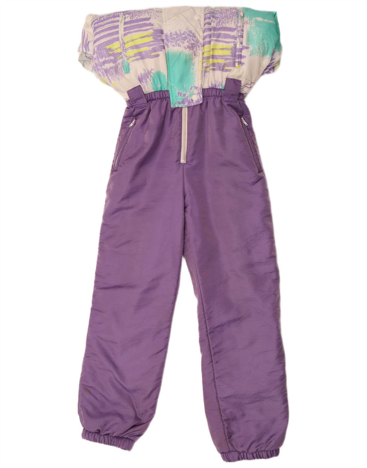 Golden Team γυναικεία φόρμα σκι IT 44 Medium Purple Colourblock Polyamide