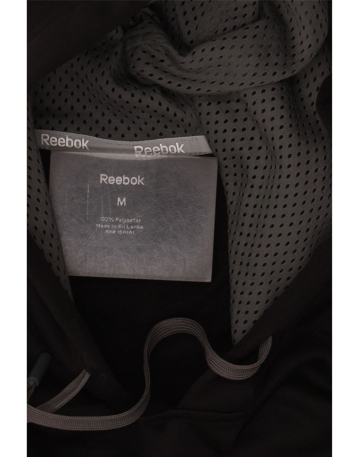 Ανδρικό Reebok Hoodie Jumper Μεσαίο μαύρο πολυεστέρα
