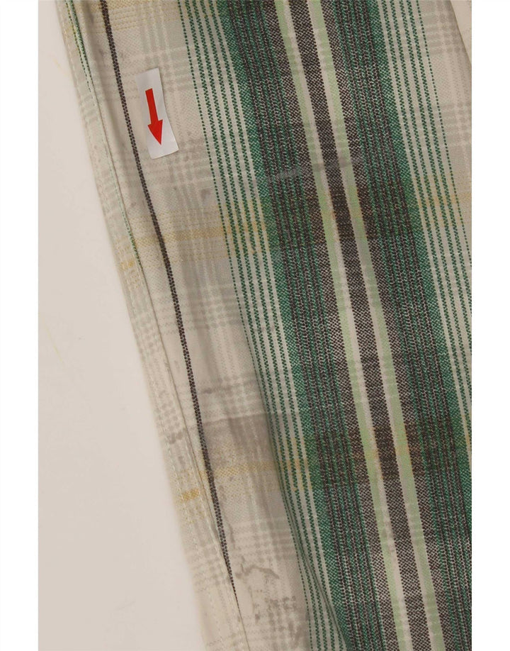 S.Oliver Γυναικείο Παντελόνι Dungarees Μεσαίο W32 L29 Πράσινο βαμβακερό καρό