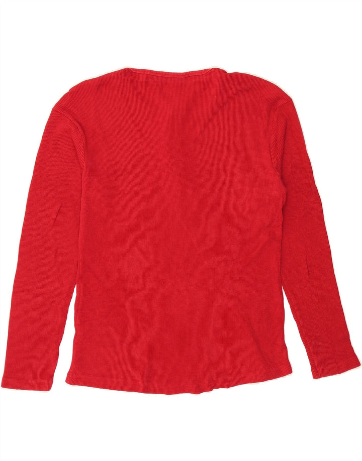 DOCKERS Womens Top Long Sleeve UK 18 XL Red Cotton Vintage Dockers and Second-Hand Dockers from Messina Hembry 