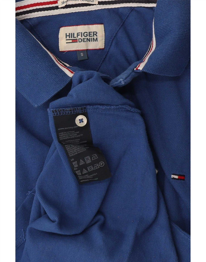 Tommy Hilfiger Ανδρικό Πόλο Μπλουζάκι Μικρό Μπλε Βαμβακερό