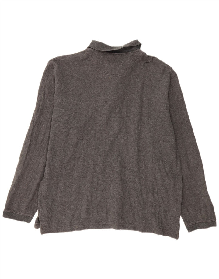 EDDIE BAUER Ανδρικό μακρυμάνικο πουκάμισο polo μεγάλο γκρι βαμβακερό