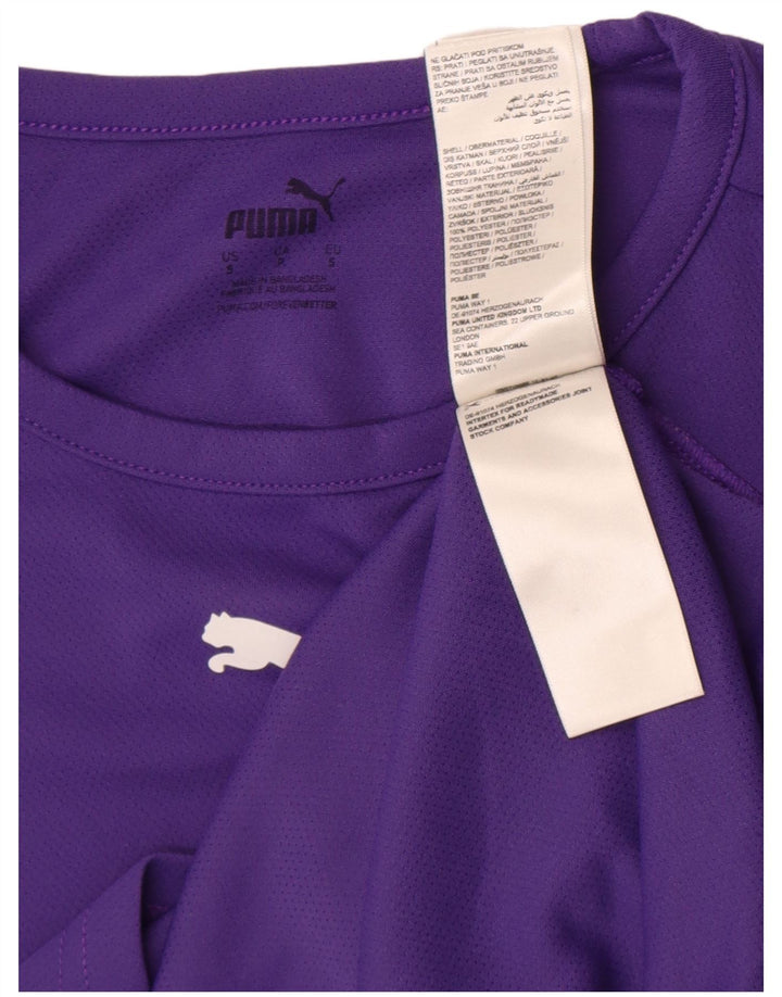 Ανδρικό T-Shirt Puma Top Small Purple Colourblock Πολυεστέρας