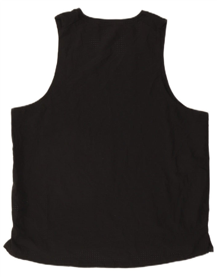Γραφικό γιλέκο Nike ανδρικό Dri Fit, μαύρο πολυεστέρα XL