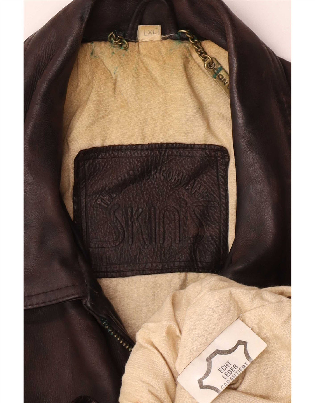 Vintage Ανδρικό Δερμάτινο Μπουφάν UK 42 XL Καφέ